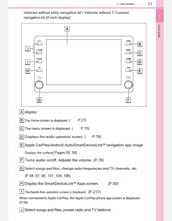 toyota yaris 2021-2022 navigation & multimedia system manual (jdm)